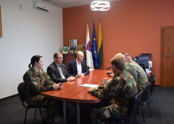 Vilkaviškio rajono savivaldybėje lankėsi Lietuvos šaulių sąjungos atstovai