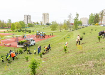 Marijampolėje tęsiama žaliųjų erdvių plėtra