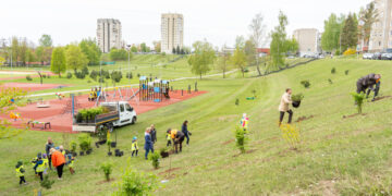 Marijampolėje tęsiama žaliųjų erdvių plėtra