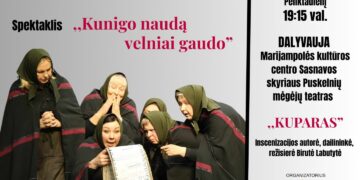 Spektaklis „Kunigo naudą velniai gaudo“ Akmenynuose