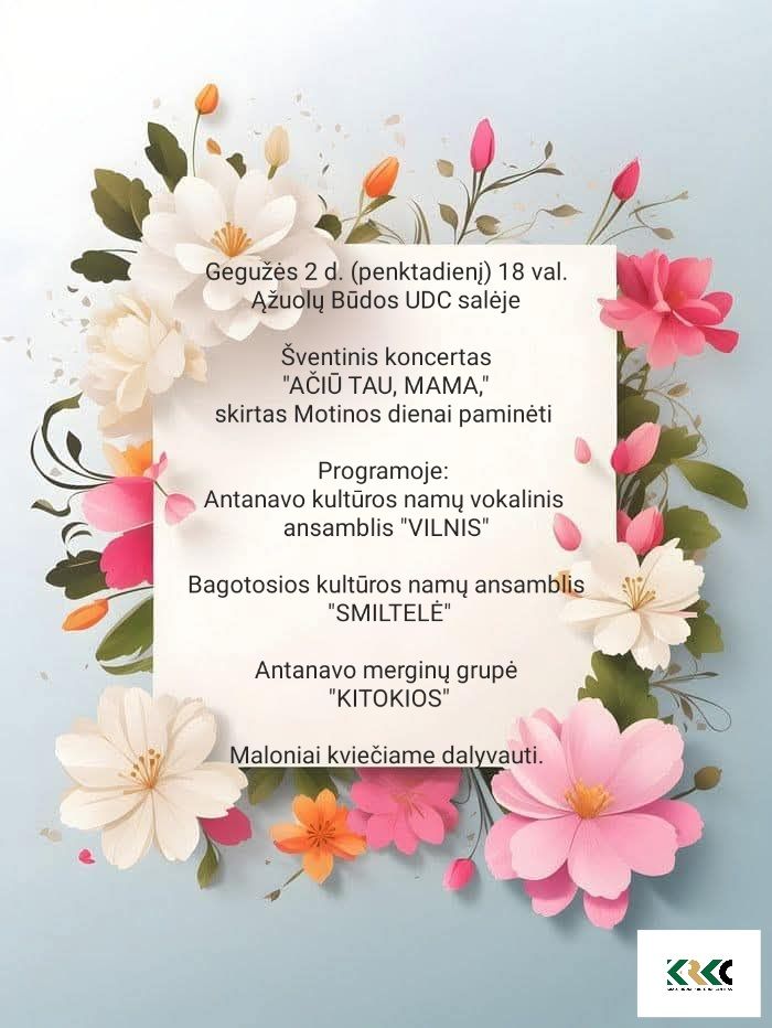 Šventinis koncertas „Ačiū Tau, Mama”