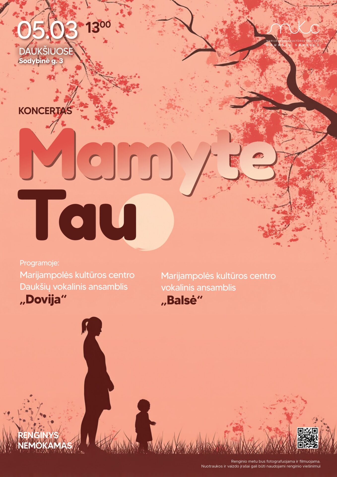 KONCERTAS „MAMYTE, TAU“ | DAUKŠIAI