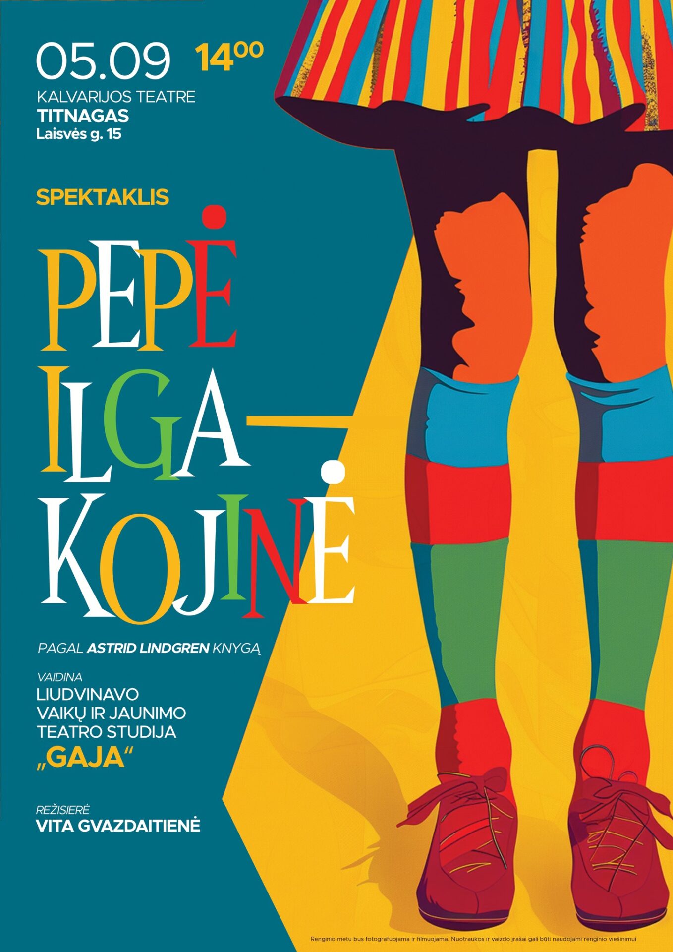 Liudvinavo vaikų teatro studijos „Gaja“ spektaklis „Pepė Ilgakojinė“