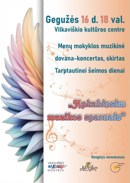 Koncertas, skirtas Tarptautinei šeimos dienai „Apkabinsim muzikos sparnais”