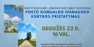 Skaitytojų klubo „Obuolys nuo obels“ susitikimas. Kraštiečio poeto Romualdo Ivanausko kūrybos pristatymas