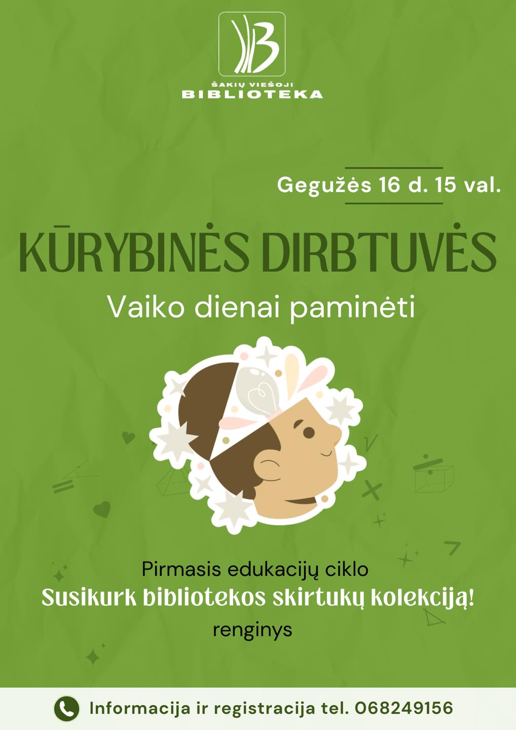 Kūrybinės dirbtuvės Vaiko dienai paminėti