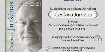 Susitikimas su politiku, žurnalistu Česlovu Juršėnu