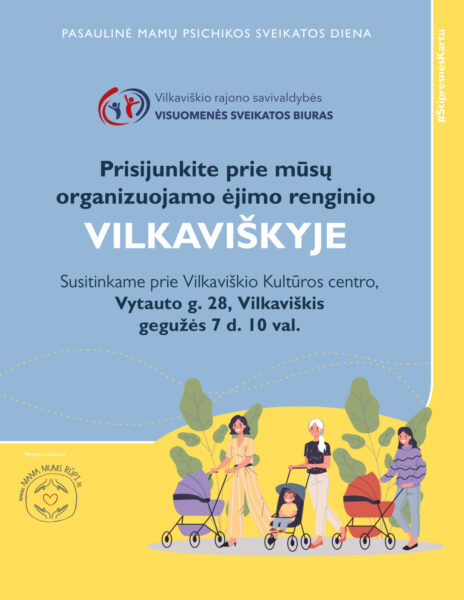 Pasaulinės mamų psichikos sveikatos dienos minėjimas