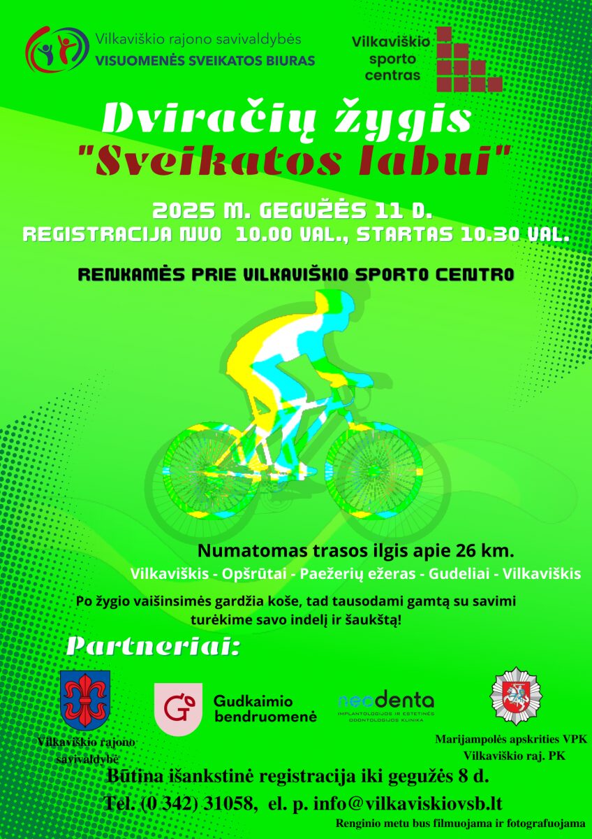 Dviračių žygis „Sveikatos labui“