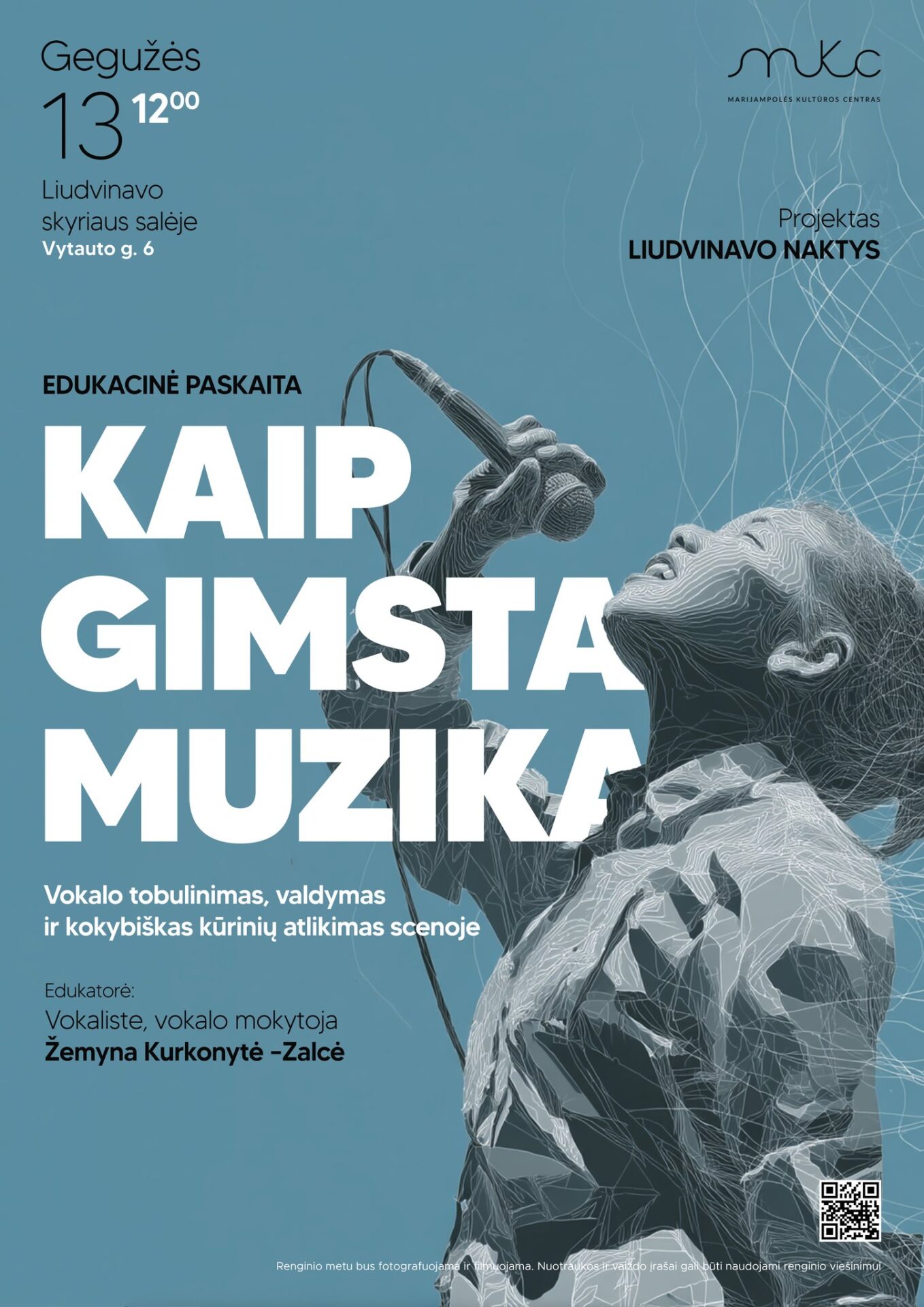 EDUKACINĖ PASKAITA „KAIP GIMSTA MUZIKA“