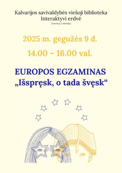 Europos egzaminas „Išspręsk, o tada švęsk!“