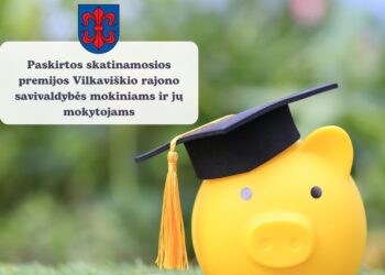 Paskirtos skatinamosios premijos Vilkaviškio rajono savivaldybės mokiniams ir jų mokytojams