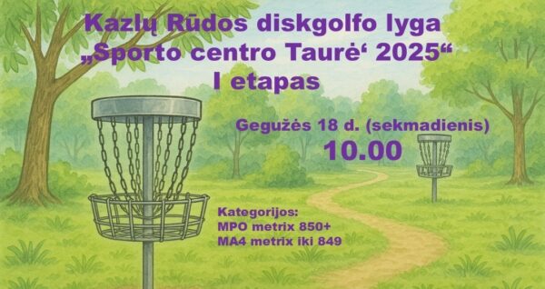 Kazlų Rūdos diskgolfo lyga „Sporto centro Taurė’ 2025” I etapas