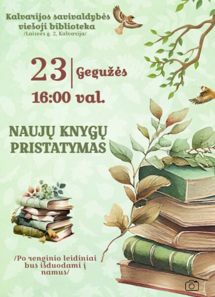 Naujų knygų pristatymas