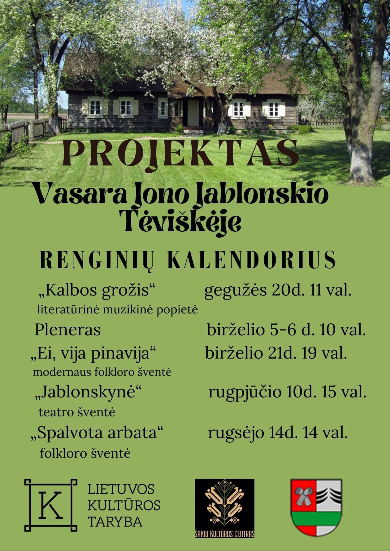 Projektas „VASARA JONO JABLONSKIO TĖVIŠKĖJE“