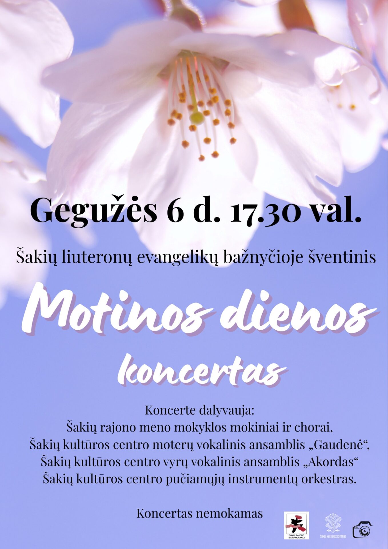 Šakių liuteronų evangelikų bažnyčioje šventinis Motinos dienos koncertas