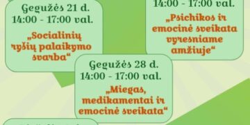 Paskaitų ciklas „Šiuolaikinis požiūris į psichikos sveikatą ir jos stiprinimo būdus: ką turėtų žinoti kiekvienas senjoras“