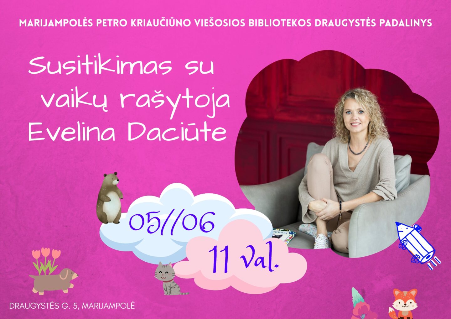 Susitikimas su rašytoja Evelina Daciūte - Marijampolė