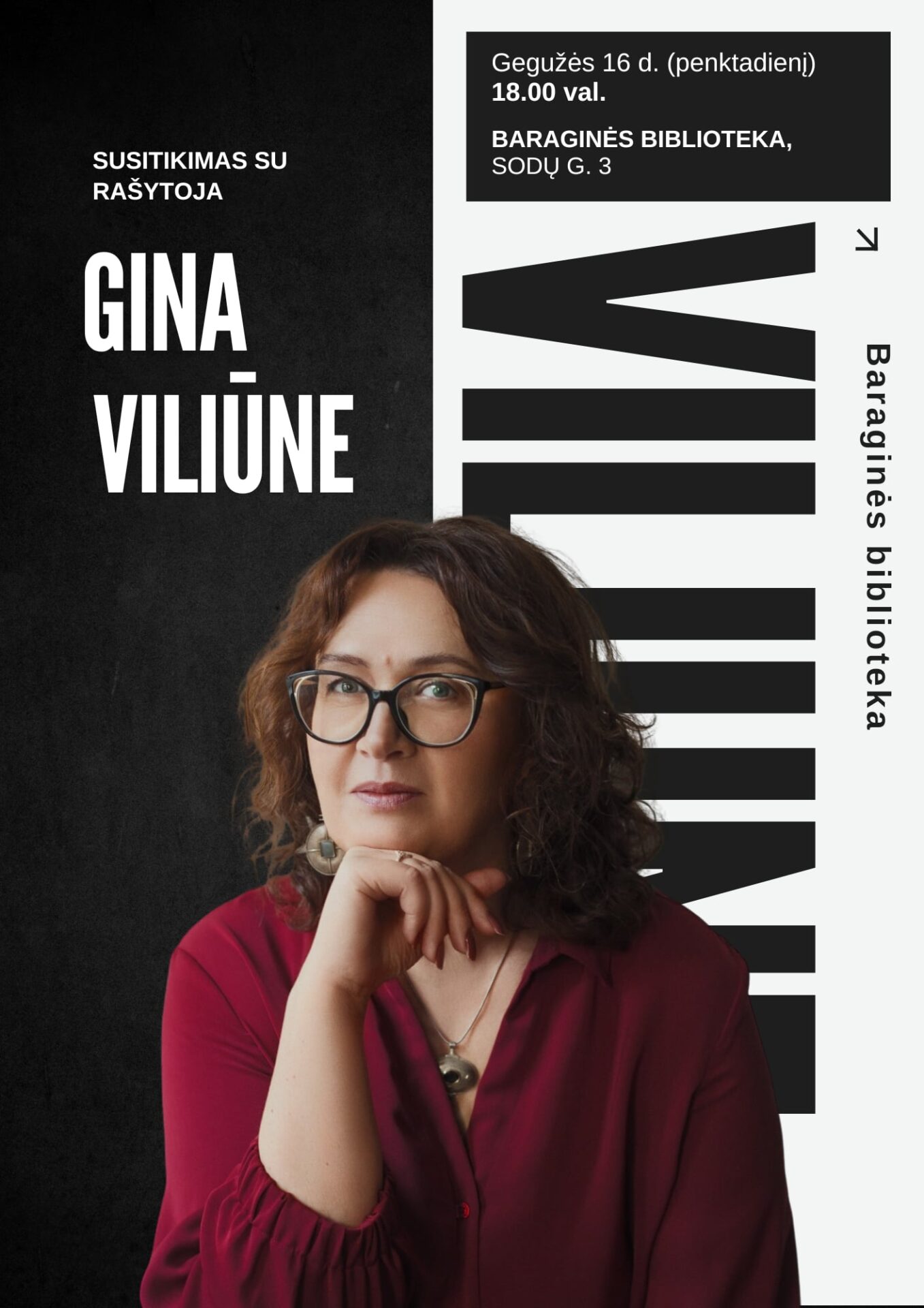 Susitikimas su rašytoja Gina Viliūne