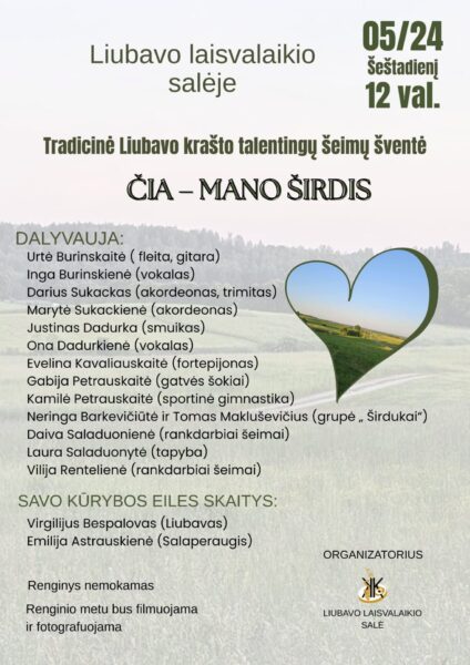 Talentingų šeimų šventė Liubave