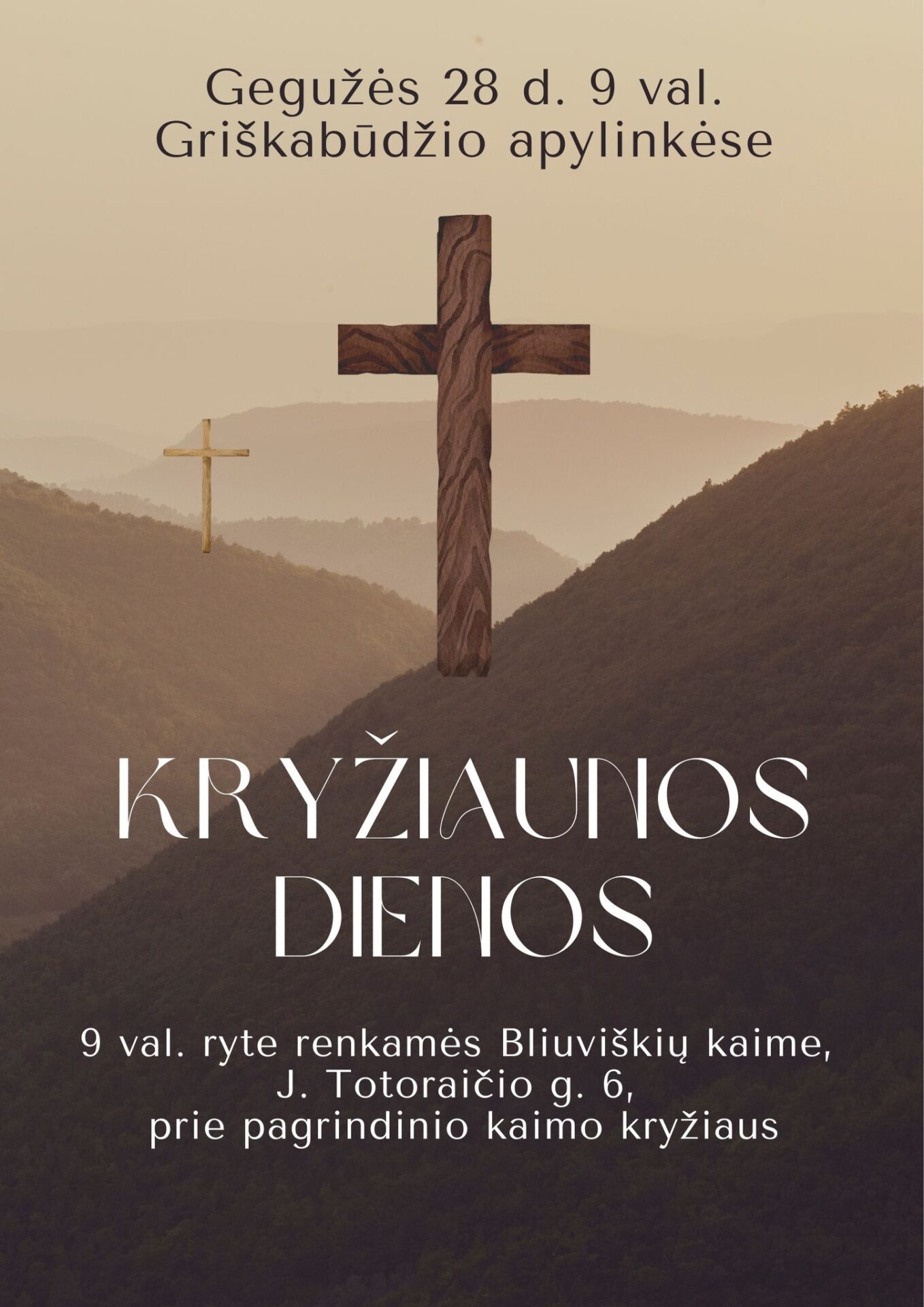 Tradicinis kryžių lankymas Griškabūdžio apylinkėse