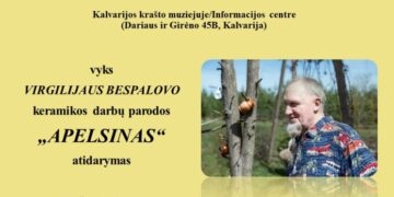 Virgilijaus Bespalovo keramikos darbų parodos „Apelsinas“ atidarymas