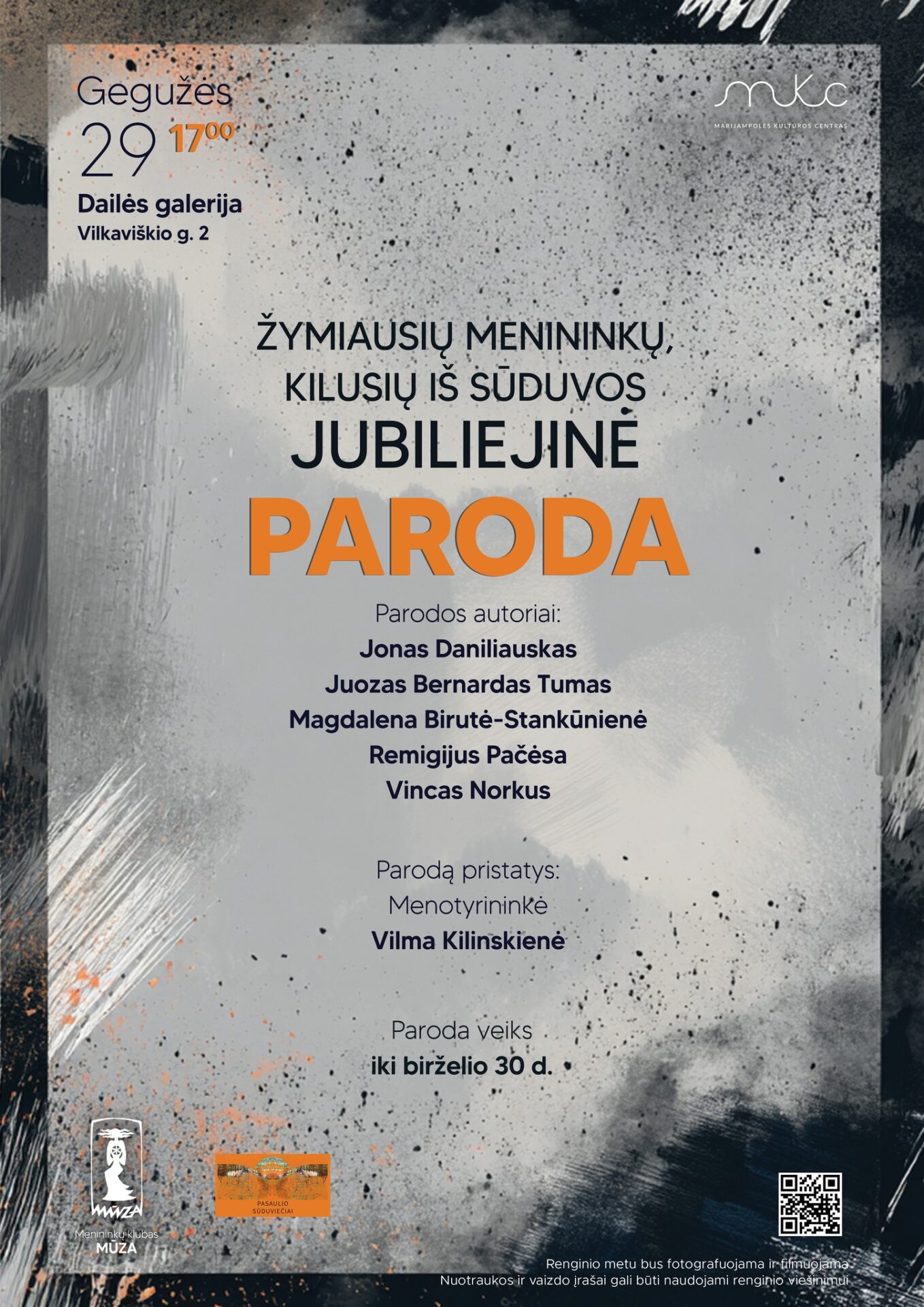 ŽYMIAUSIŲ SŪDUVOS MENININKŲ JUBILIEJINĖ PARODA