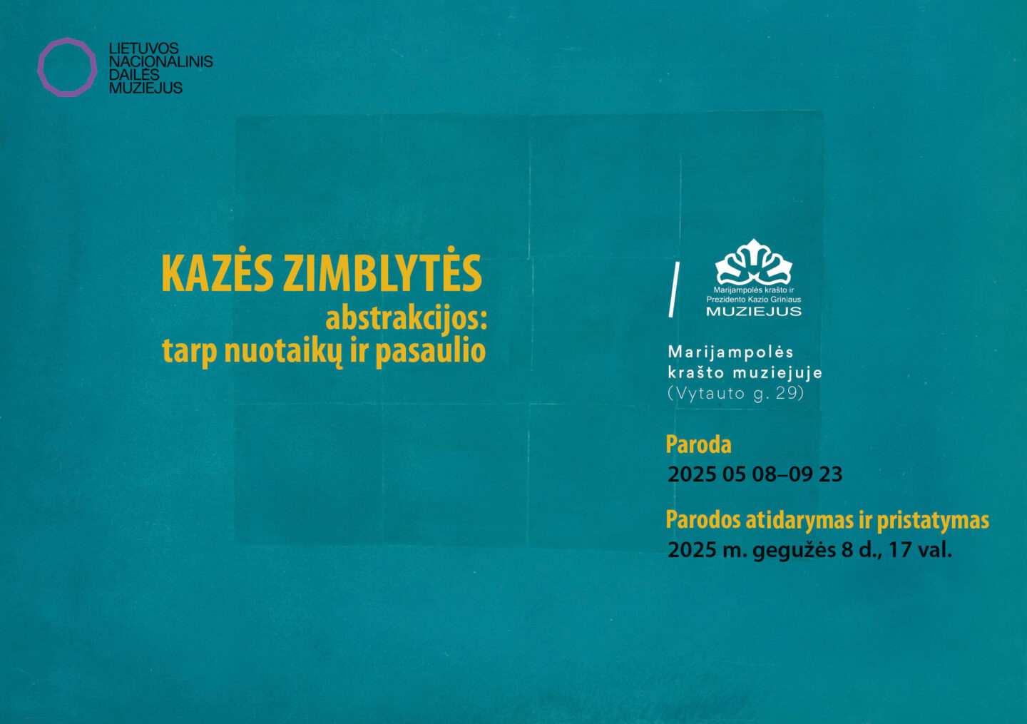 Paroda „Kazės Zimblytės abstrakcijos: tarp nuotaikų ir pasaulio"