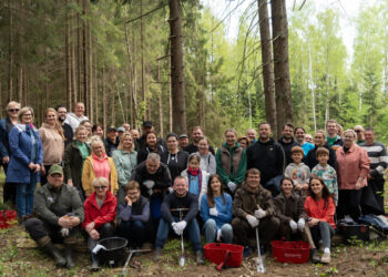 Šunskų miške – žalios iniciatyvos vaisiai: pasodinta 1200 eglučių