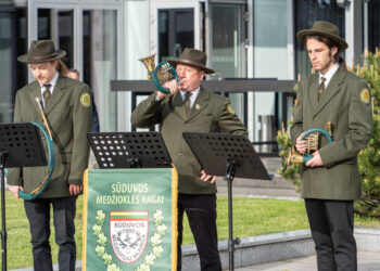 Marijampolėje iškilmingai atidarytos tarptautinės šaudymo varžybos „Grand Prix of Lithuania 2025 Compak Sporting“
