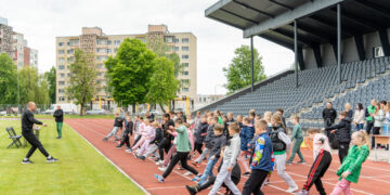 Aktyvi diena Marijampolės sporto centre – mokyklinukai susipažino su sporto šakomis