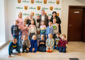 Savivaldybėje – smalsių mažųjų svečių šurmulys