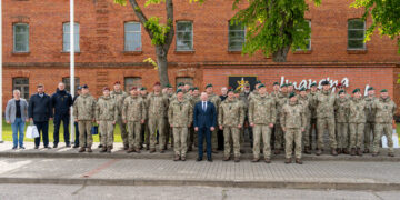 Vadų pasikeitimo ceremonija Vytenio batalione: