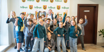 Mažieji piliečiai viešėjo pas merą