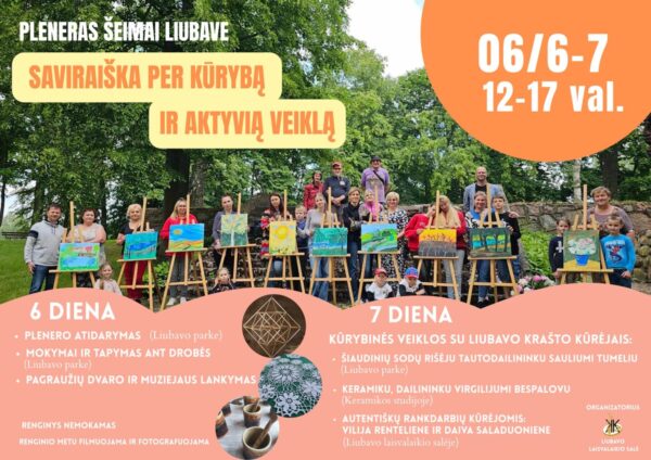 Pleneras šeimai „Saviraiška per kūrybą ir aktyvią veiklą“