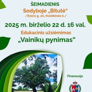 Edukacinis užsiėmimas „Vainikų pynimas“