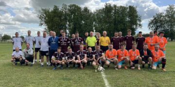 Sužaistos futbolo varžybos Lietuvos seniūnijų sporto žaidynėse