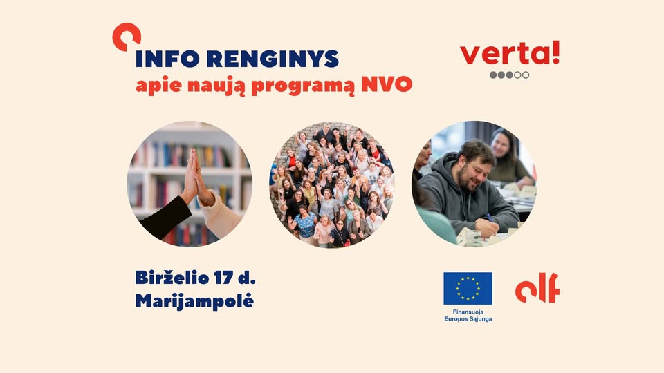 Programos VERTA! (II etapas) informacinis renginys Marijampolėje