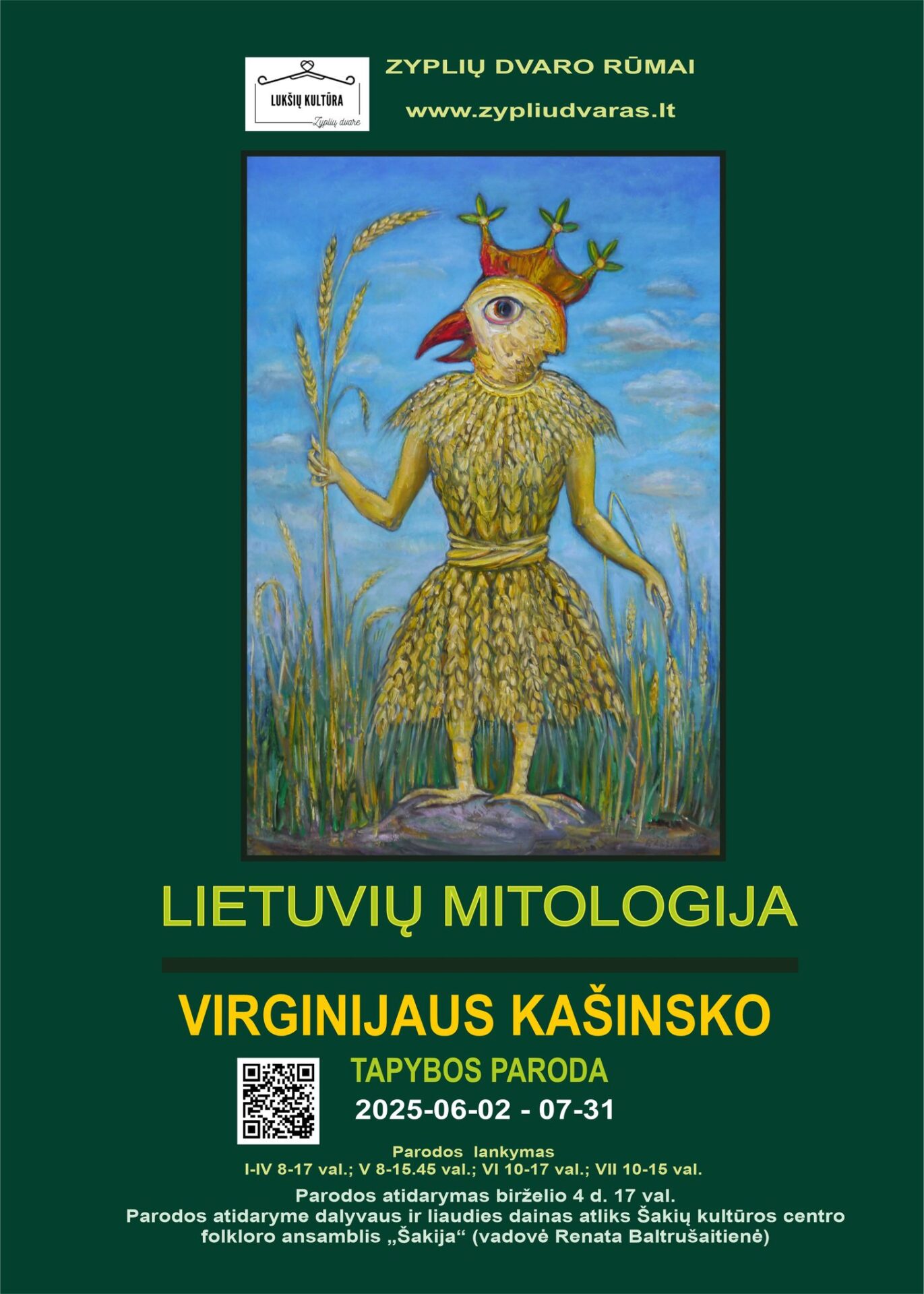 Virginijaus Kašinsko tapybos paroda LIETUVIŲ MITOLOGIJA