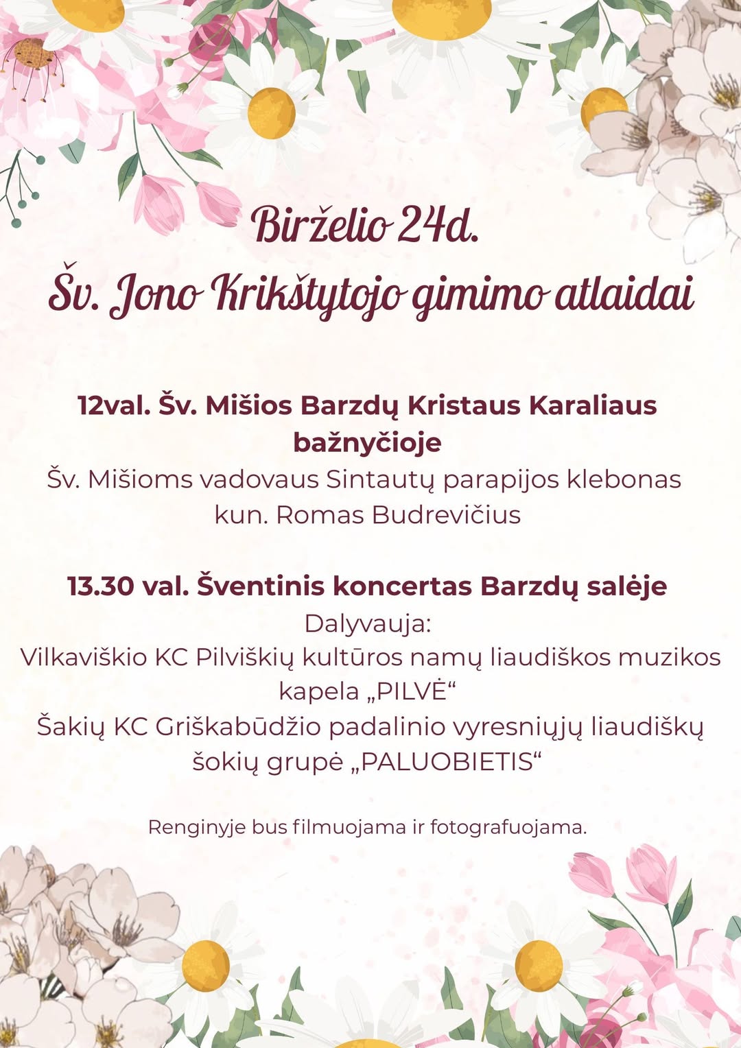 JONINIŲ ŠVENTINIS KONCERTAS