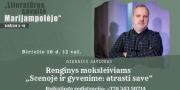 „Literatūros savaitė Marijampolėje“: renginys moksleiviams „Scenoje ir gyvenime: atrasti save“