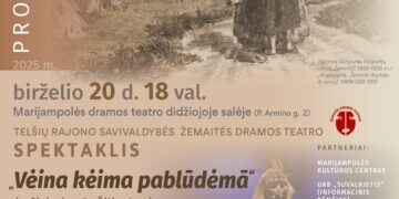 Spektaklis „Vėina kėima pablūdėmā”