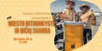 Paskaita „Miesto bitininkystė ir bičių svarba"