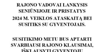 Šakių rajono savivaldybės vadovų susitikimas su gyventojais