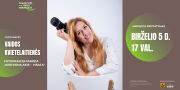 Vaidos Kvietelaitienės fotografijų parodos „Kiekviena akis — visata" pristatymas
