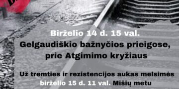 Gedulo ir vilties dienos minėjimas Gelgaudiškyje