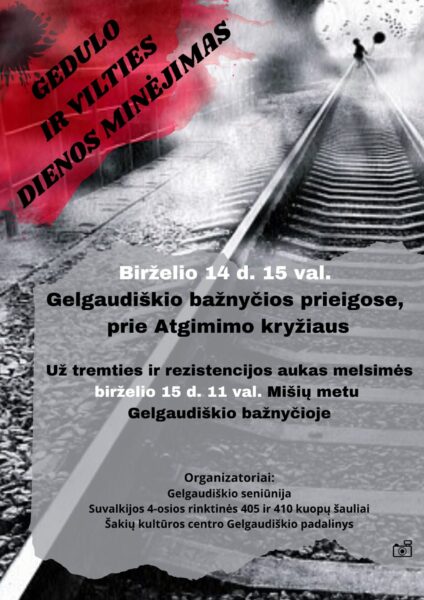 Gedulo ir vilties dienos minėjimas Gelgaudiškyje