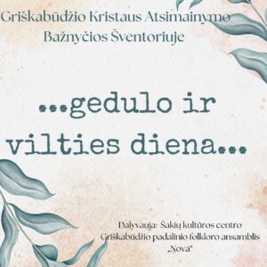 Gedulo ir vilties diena Griškabūdyje