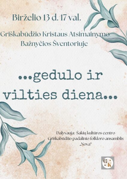 Gedulo ir vilties diena Griškabūdyje