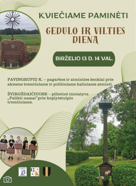 Gedulo ir vilties diena Žvirgždaičiuose